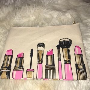 Make Up Decorated Canvas Pouch Make Up Bag Cosmetic Bag